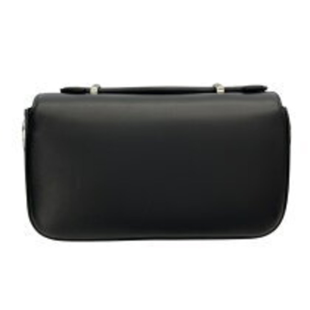 Gucci Leather Black Double GG Handbag